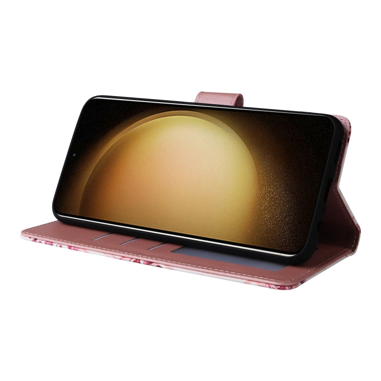 For Samsung Galaxy S25+ 5G Marble Bronzing Stitching Leather Phone Case(Rose Gold) - Galaxy S25+ 5G Cases by PMC Jewellery | Online Shopping South Africa | PMC Jewellery | Buy Now Pay Later Mobicred