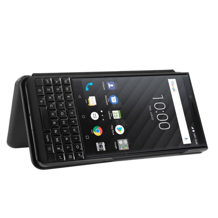 For BlackBerry KEY2 Carbon Fiber Texture Horizontal Flip TPU + PC + PU Leather Case with Card Slot(Black) - BlackBerry by PMC TechLife | Online Shopping South Africa | PMC TechLife