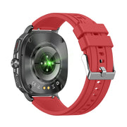 ET492 1.43 inch AMOLED Screen Silicone Strap Smart Watch Supports ECG/Blood Sugar Monitoring(Red)