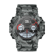 LC21 1.32 inch TFT Round Screen Sports Smart Watch Supports Blood Oxygen Monitoring/Call Reminder(Camouflage Grey)