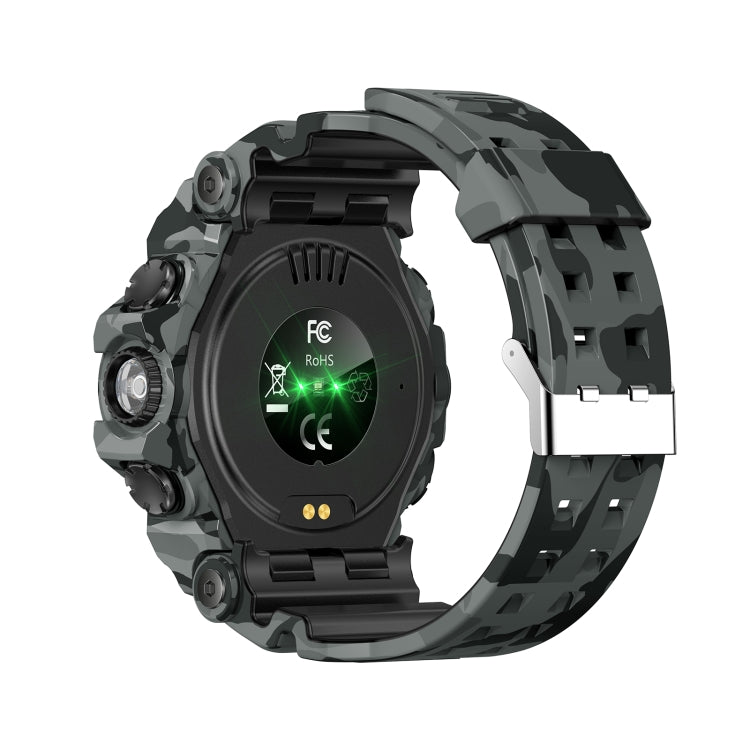LC21 1.32 inch TFT Round Screen Sports Smart Watch Supports Blood Oxygen Monitoring/Call Reminder(Camouflage Grey) - Smart Watches by PMC TechLife | Online Shopping South Africa | PMC TechLife | Buy Now Pay Later Mobicred