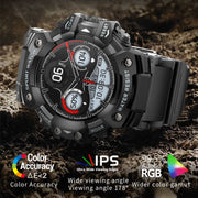 LC21 1.32 inch TFT Round Screen Sports Smart Watch Supports Blood Oxygen Monitoring/Call Reminder(Camouflage Blue)