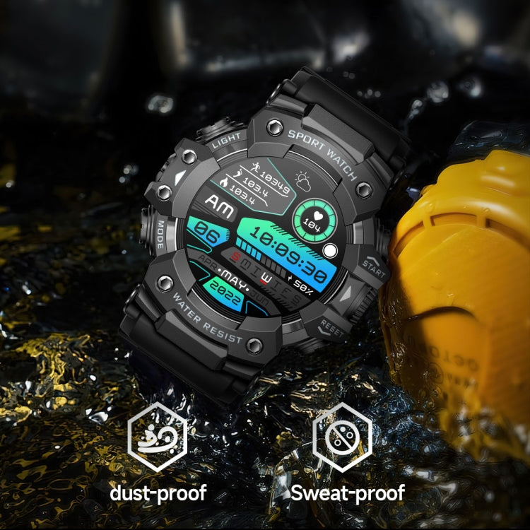 LC21 1.32 inch TFT Round Screen Sports Smart Watch Supports Blood Oxygen Monitoring/Call Reminder(Camouflage Blue) - Smart Watches by PMC TechLife | Online Shopping South Africa | PMC TechLife | Buy Now Pay Later Mobicred
