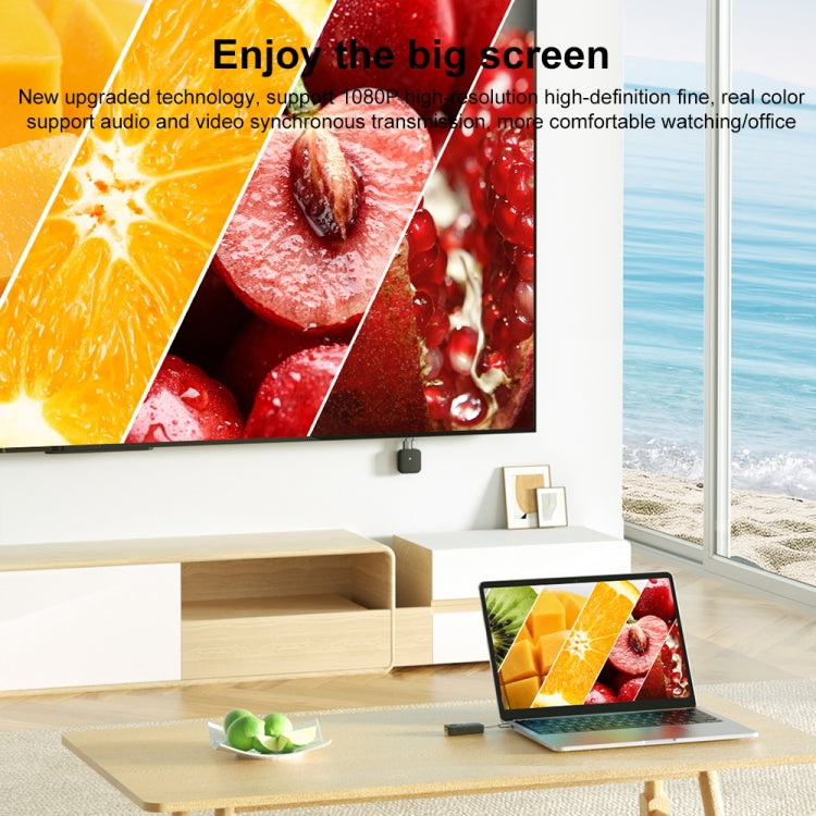 Q29+R39 1080P Type-C Wireless Screen Adapter(Black) - free shipping - PMC TechLife - Order now!