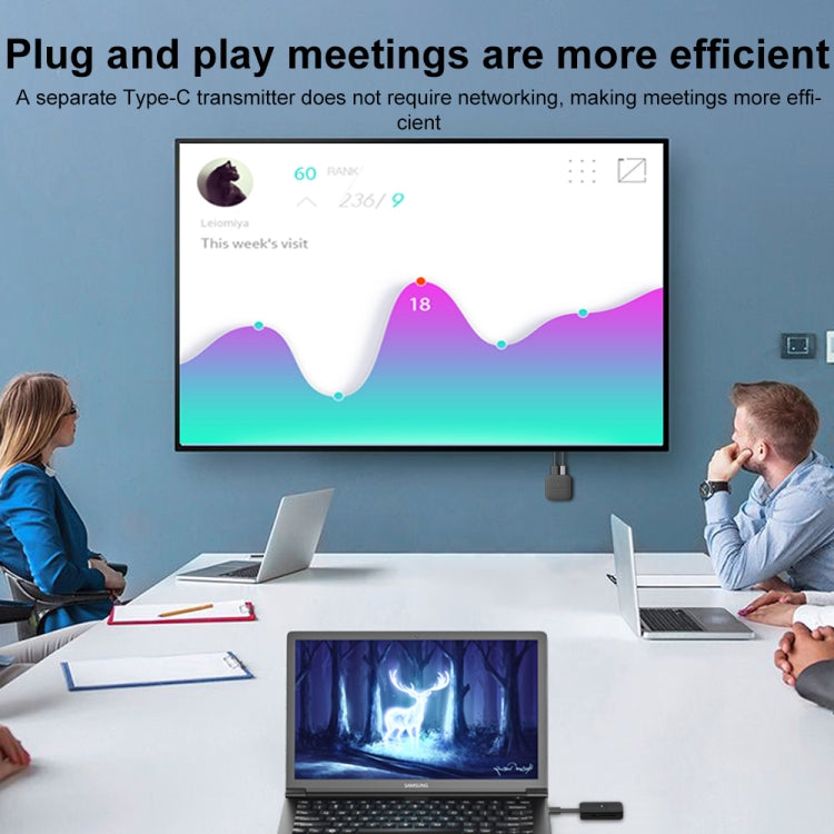 Q29+R39 1080P Type-C Wireless Screen Adapter(Black) - free shipping - PMC TechLife - Order now!