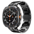 For Samsung Galaxy Watch Ultra 47mm Butterfly Buckle Titanium Alloy Watch Band(Black) - Watch Bands by PMc TechLife | Online Shopping South Africa | PMc TechLife | Buy Now Pay Later Mobicred