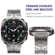 For Samsung Galaxy Watch Ultra 47mm Butterfly Buckle Titanium Alloy Watch Band(Titanium)