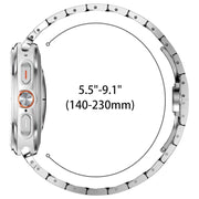 For Samsung Galaxy Watch Ultra 47mm Butterfly Buckle Titanium Alloy Watch Band(Silver)