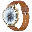 20mm Square Leather Silver Buckle Watch Band(Brown) - free shipping - PMc TechLife - Order now!