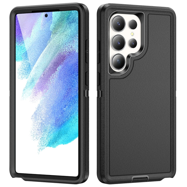 For Samsung Galaxy S25 Ultra 5G Life Water-resistant Rugged Phone Case(Black)