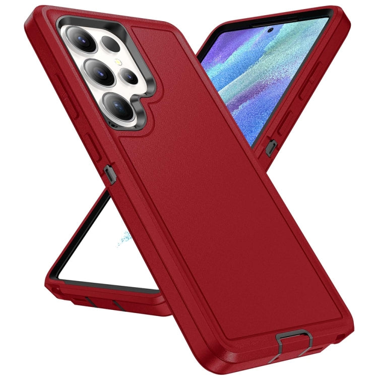 For Samsung Galaxy S25 Ultra 5G Life Waterproof Rugged Phone Case(Red + Black) - Galaxy S25 Ultra 5G Cases by PMC Jewellery | Online Shopping South Africa | PMC Jewellery | Buy Now Pay Later Mobicred