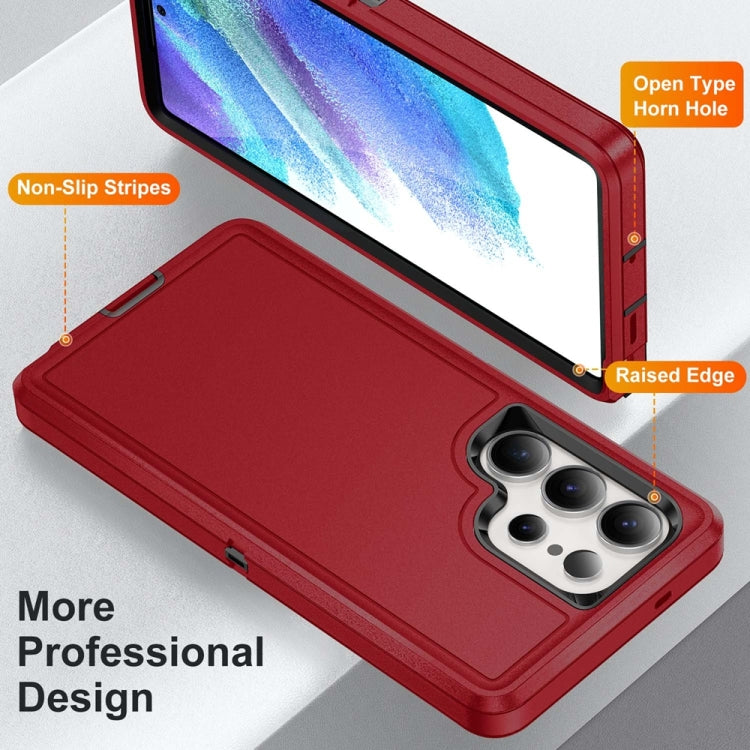 For Samsung Galaxy S25 Ultra 5G Life Waterproof Rugged Phone Case(Red + Black) - Galaxy S25 Ultra 5G Cases by PMC Jewellery | Online Shopping South Africa | PMC Jewellery | Buy Now Pay Later Mobicred