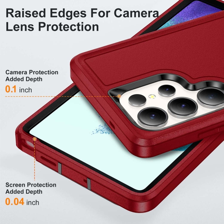 For Samsung Galaxy S25 Ultra 5G Life Waterproof Rugged Phone Case(Red + Black) - Galaxy S25 Ultra 5G Cases by PMC Jewellery | Online Shopping South Africa | PMC Jewellery | Buy Now Pay Later Mobicred