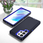 For Samsung Galaxy S25 Ultra 5G Life Water-resistant Rugged Phone Case(Dark Blue + Royal Blue)