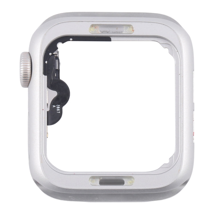 For Apple Watch Series 5 40MM LTE Aluminium Alloy Middle Frame Bezel Plate with Crown Spin Axis Flex Cable(Silver)