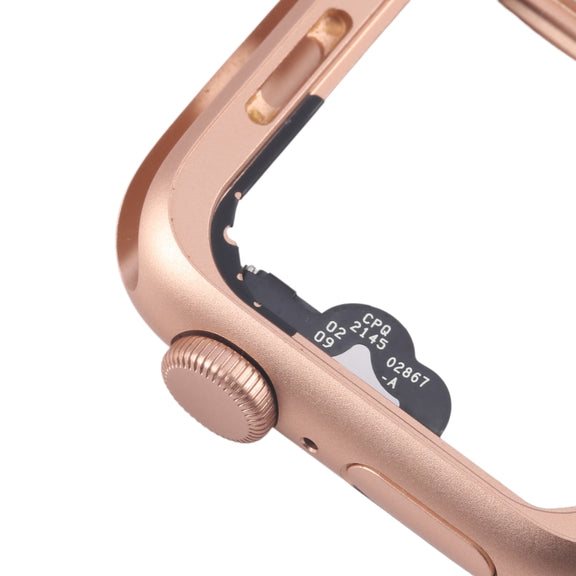 For Apple Watch Series 4 40MM GPS Aluminium Alloy Middle Frame Bezel Plate with Crown Spin Axis Flex Cable(Gold)
