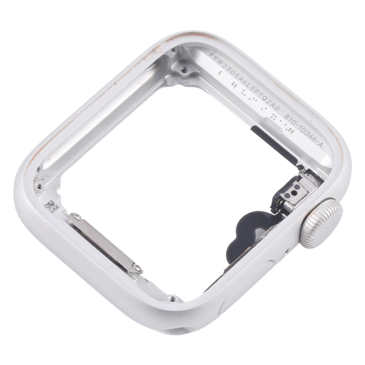For Apple Watch Series 5 40MM GPS Aluminium Alloy Middle Frame Bezel Plate with Crown Spin Axis Flex Cable(Silver)