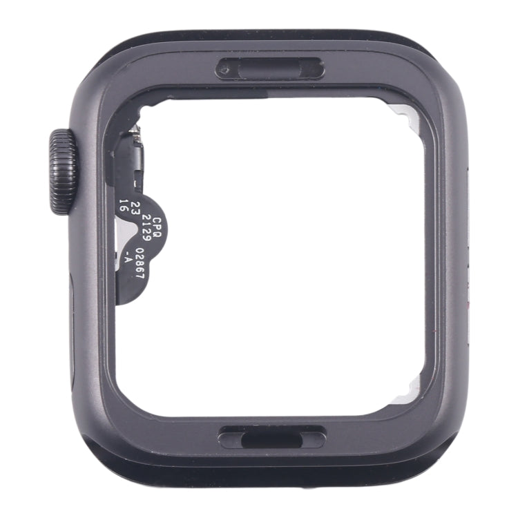 For Apple Watch Series 4 44MM LTE Aluminium Alloy Middle Frame Bezel Plate with Crown Spin Axis Flex Cable(Grey)