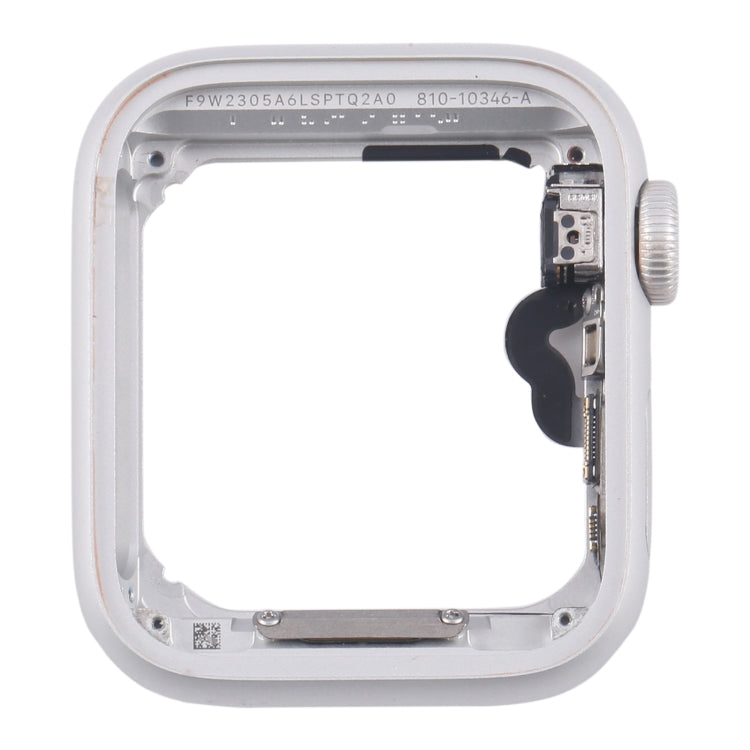 For Apple Watch Series SE 2020 44MM LTE Aluminium Alloy Middle Frame Bezel Plate with Crown Spin Axis Flex Cable(Silver)