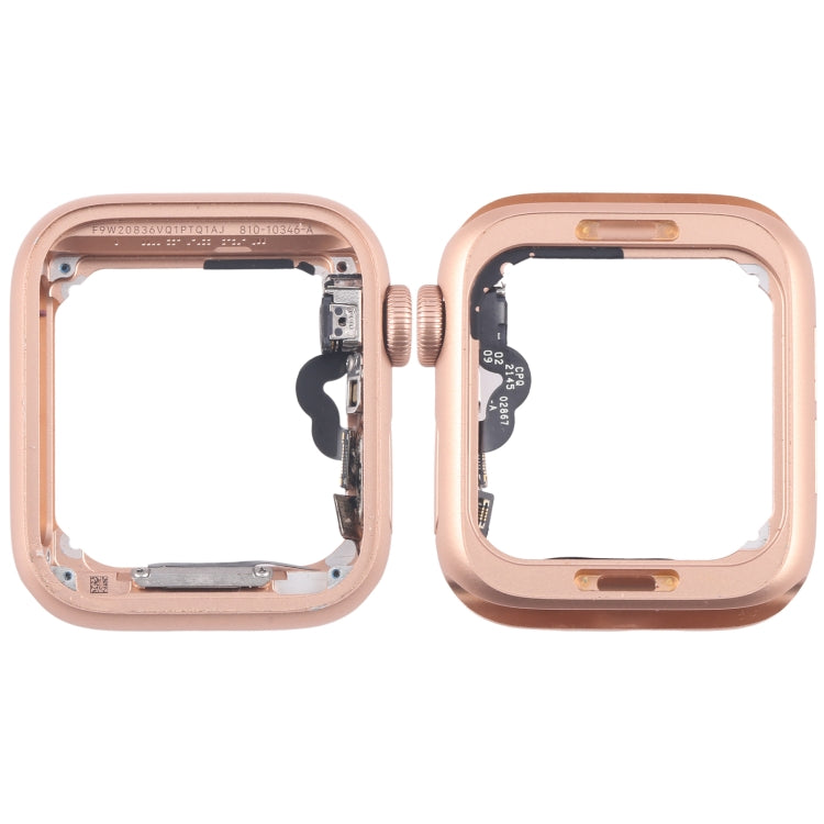 For Apple Watch Series 5 44MM GPS Aluminium Alloy Middle Frame Bezel Plate with Crown Spin Axis Flex Cable(Gold) - Middle Frame by PMC TechLife | Online Shopping South Africa | PMC TechLife | Buy Now Pay Later Mobicred