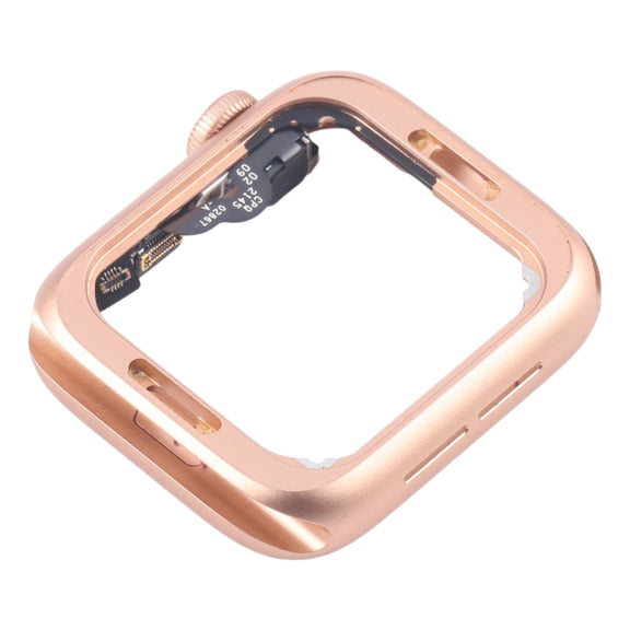 For Apple Watch Series 5 44MM GPS Aluminium Alloy Middle Frame Bezel Plate with Crown Spin Axis Flex Cable(Gold)