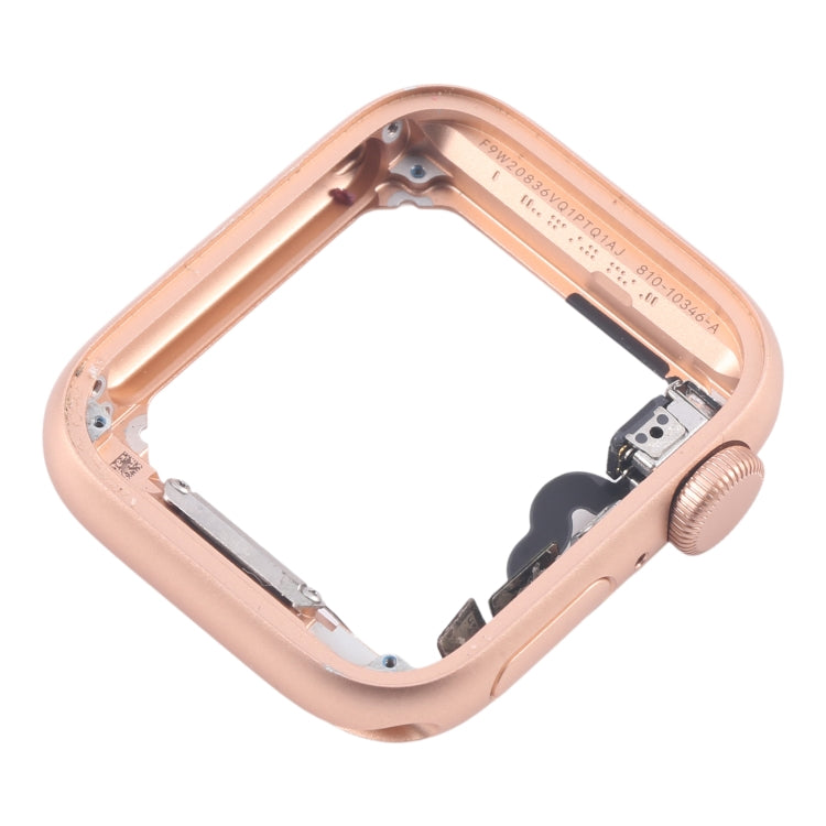 For Apple Watch Series 5 44MM GPS Aluminium Alloy Middle Frame Bezel Plate with Crown Spin Axis Flex Cable(Gold) - Middle Frame by PMC TechLife | Online Shopping South Africa | PMC TechLife | Buy Now Pay Later Mobicred