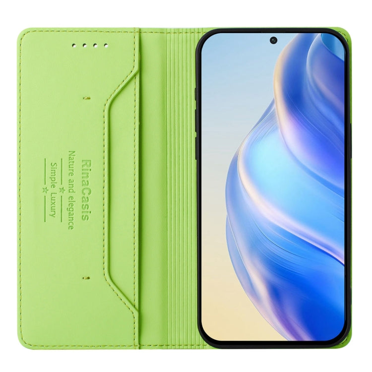 For Samsung Galaxy S24+ / S25+ 5G RC01 Dual-Folded Magnetic Suction RFID Leather Phone Case(Grass Green) - Galaxy S25+ 5G Cases by PMC TechLife | Online Shopping South Africa | PMC TechLife | Buy Now Pay Later Mobicred