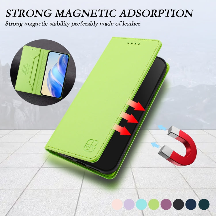 For Samsung Galaxy S24+ / S25+ 5G RC01 Dual-Folded Magnetic Suction RFID Leather Phone Case(Grass Green) - Galaxy S25+ 5G Cases by PMC TechLife | Online Shopping South Africa | PMC TechLife | Buy Now Pay Later Mobicred