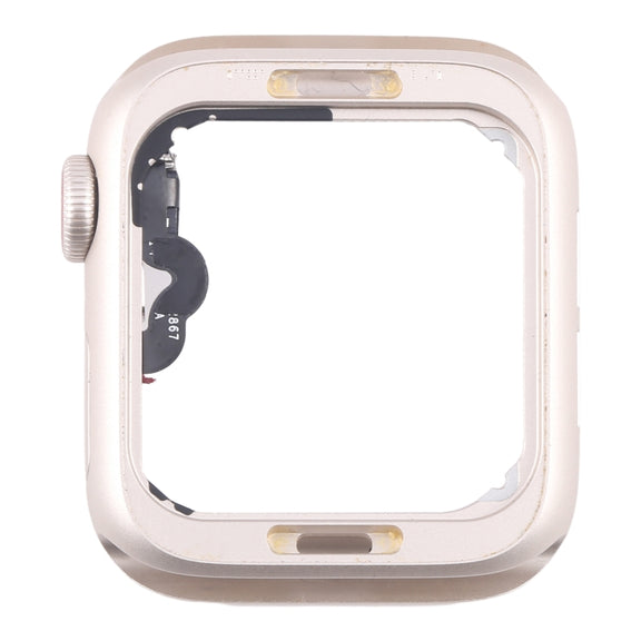 For Apple Watch SE 2022 40MM LTE Aluminium Alloy Middle Frame Bezel Plate with Crown Spin Axis Flex Cable(Starlight)