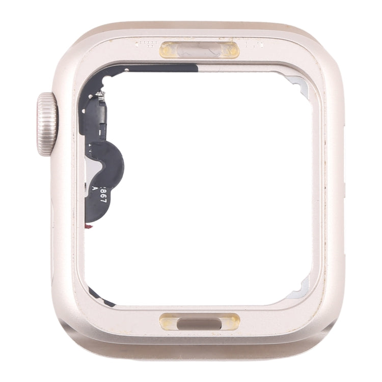 For Apple Watch SE 2022 40MM GPS Aluminium Alloy Middle Frame Bezel Plate with Crown Spin Axis Flex Cable(Starlight)