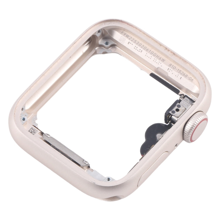 For Apple Watch SE 2022 44MM LTE Aluminium Alloy Middle Frame Bezel Plate with Crown Spin Axis Flex Cable(Starlight) - Middle Frame by PMC TechLife | Online Shopping South Africa | PMC TechLife | Buy Now Pay Later Mobicred