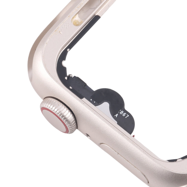 For Apple Watch SE 2022 44MM GPS Aluminium Alloy Middle Frame Bezel Plate with Crown Spin Axis Flex Cable(Starlight) - Middle Frame by PMC TechLife | Online Shopping South Africa | PMC TechLife | Buy Now Pay Later Mobicred