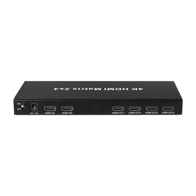 Measy MT4324 4K 30Hz 2 In 4 Out HDMI Matrix Switch Support Seamless Switching, US Plug(Black) - free shipping - PMC TechLife - Order now!