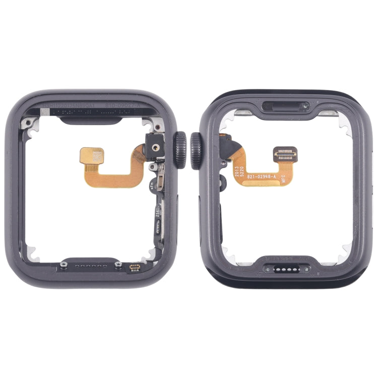 For Apple Watch Series 6 40MM LTE Aluminium Alloy Middle Frame Bezel Plate with Crown Spin Axis Flex Cable(Grey) - Middle Frame by PMC TechLife | Online Shopping South Africa | PMC TechLife | Buy Now Pay Later Mobicred