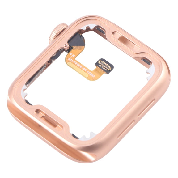 For Apple Watch Series 6 40MM GPS Aluminium Alloy Middle Frame Bezel Plate with Crown Spin Axis Flex Cable(Gold)
