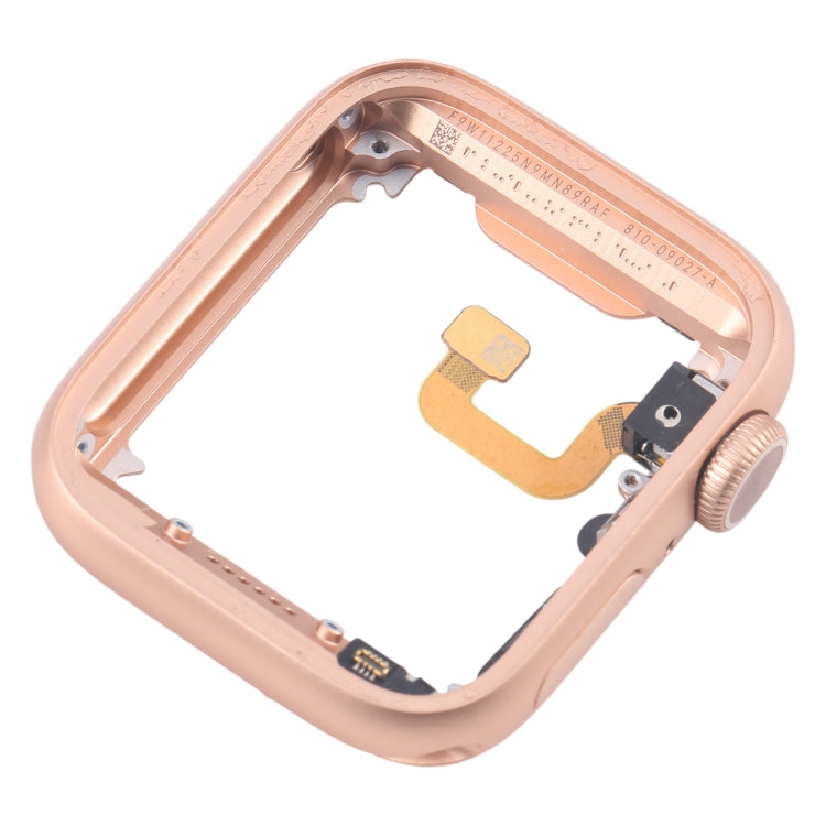 For Apple Watch Series 6 40MM GPS Aluminium Alloy Middle Frame Bezel Plate with Crown Spin Axis Flex Cable(Gold)