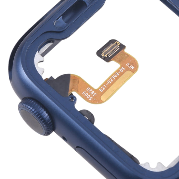 For Apple Watch Series 6 40MM GPS Aluminium Alloy Middle Frame Bezel Plate with Crown Spin Axis Flex Cable(Blue)