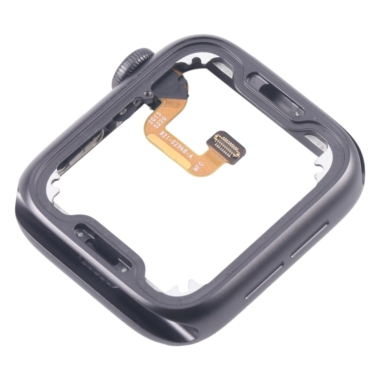 For Apple Watch Series 6 44MM GPS Aluminium Alloy Middle Frame Bezel Plate with Crown Spin Axis Flex Cable(Grey)