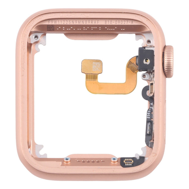 For Apple Watch Series 6 44MM GPS Aluminium Alloy Middle Frame Bezel Plate with Crown Spin Axis Flex Cable(Gold)