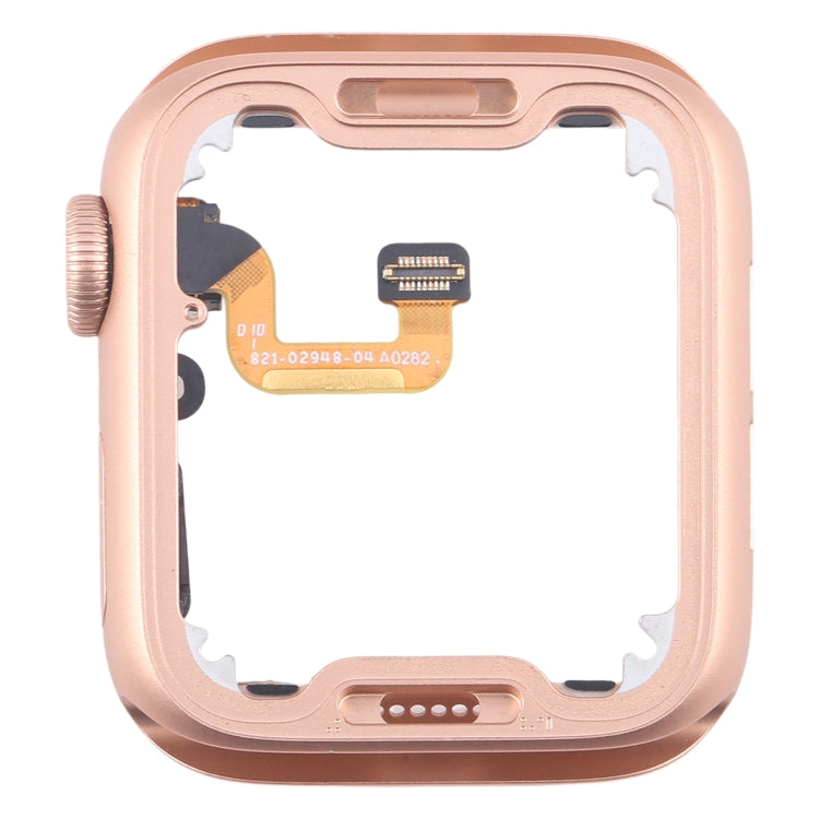 For Apple Watch Series 6 44MM GPS Aluminium Alloy Middle Frame Bezel Plate with Crown Spin Axis Flex Cable(Gold) - Middle Frame by PMC TechLife | Online Shopping South Africa | PMC TechLife | Buy Now Pay Later Mobicred