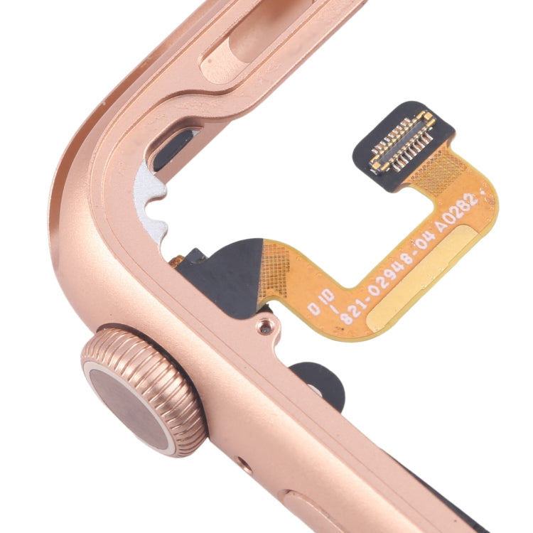 For Apple Watch Series 6 44MM GPS Aluminium Alloy Middle Frame Bezel Plate with Crown Spin Axis Flex Cable(Gold) - Middle Frame by PMC TechLife | Online Shopping South Africa | PMC TechLife | Buy Now Pay Later Mobicred