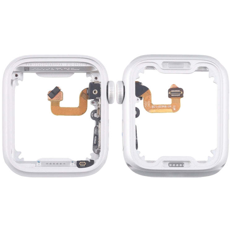For Apple Watch Series 6 44MM GPS Aluminium Alloy Middle Frame Bezel Plate with Crown Spin Axis Flex Cable(Silver) - Middle Frame by PMC TechLife | Online Shopping South Africa | PMC TechLife | Buy Now Pay Later Mobicred