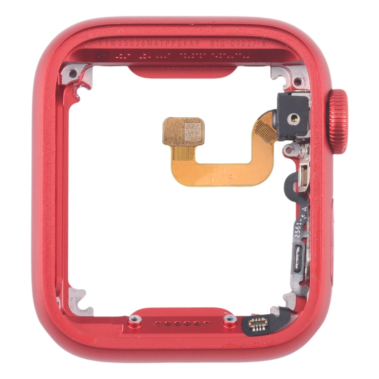 For Apple Watch Series 6 44MM GPS Aluminium Alloy Middle Frame Bezel Plate with Crown Spin Axis Flex Cable(Red)