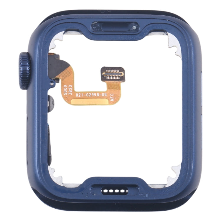 For Apple Watch Series 6 44MM GPS Aluminium Alloy Middle Frame Bezel Plate with Crown Spin Axis Flex Cable(Blue) - Middle Frame by PMC TechLife | Online Shopping South Africa | PMC TechLife | Buy Now Pay Later Mobicred