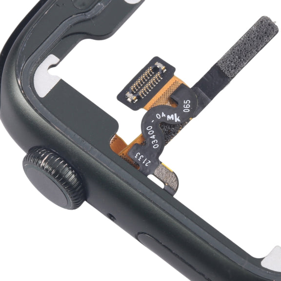 For Apple Watch Series 7 41MM LTE Aluminium Alloy Middle Frame Bezel Plate with Crown Spin Axis Flex Cable(Green)