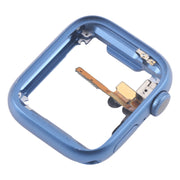 For Apple Watch Series 7 45MM LTE Aluminium Alloy Middle Frame Bezel Plate with Crown Spin Axis Flex Cable(Blue)