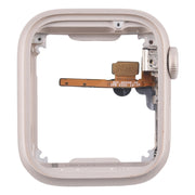 For Apple Watch Series 7 / 8 / 9 45MM LTE Aluminium Alloy Middle Frame Bezel Plate with Crown Spin Axis Flex Cable(Starlight)