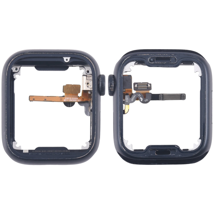 For Apple Watch Series 7 / 8 / 9 41MM GPS Aluminium Alloy Middle Frame Bezel Plate with Crown Spin Axis Flex Cable(Midnight) - Middle Frame by PMC TechLife | Online Shopping South Africa | PMC TechLife | Buy Now Pay Later Mobicred