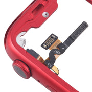 For Apple Watch Series 7 / 8 / 9 41MM GPS Aluminium Alloy Middle Frame Bezel Plate with Crown Spin Axis Flex Cable(Red)