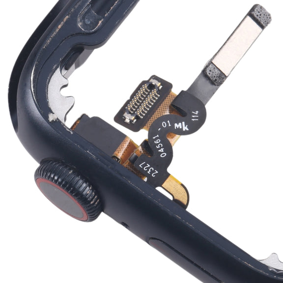 For Apple Watch Series 7 / 8 / 9 45MM GPS Aluminium Alloy Middle Frame Bezel Plate with Crown Spin Axis Flex Cable(Midnight)